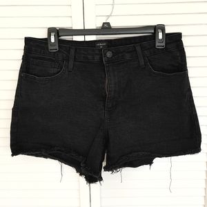 Size 31 Black Ancil Frayed Hem Short